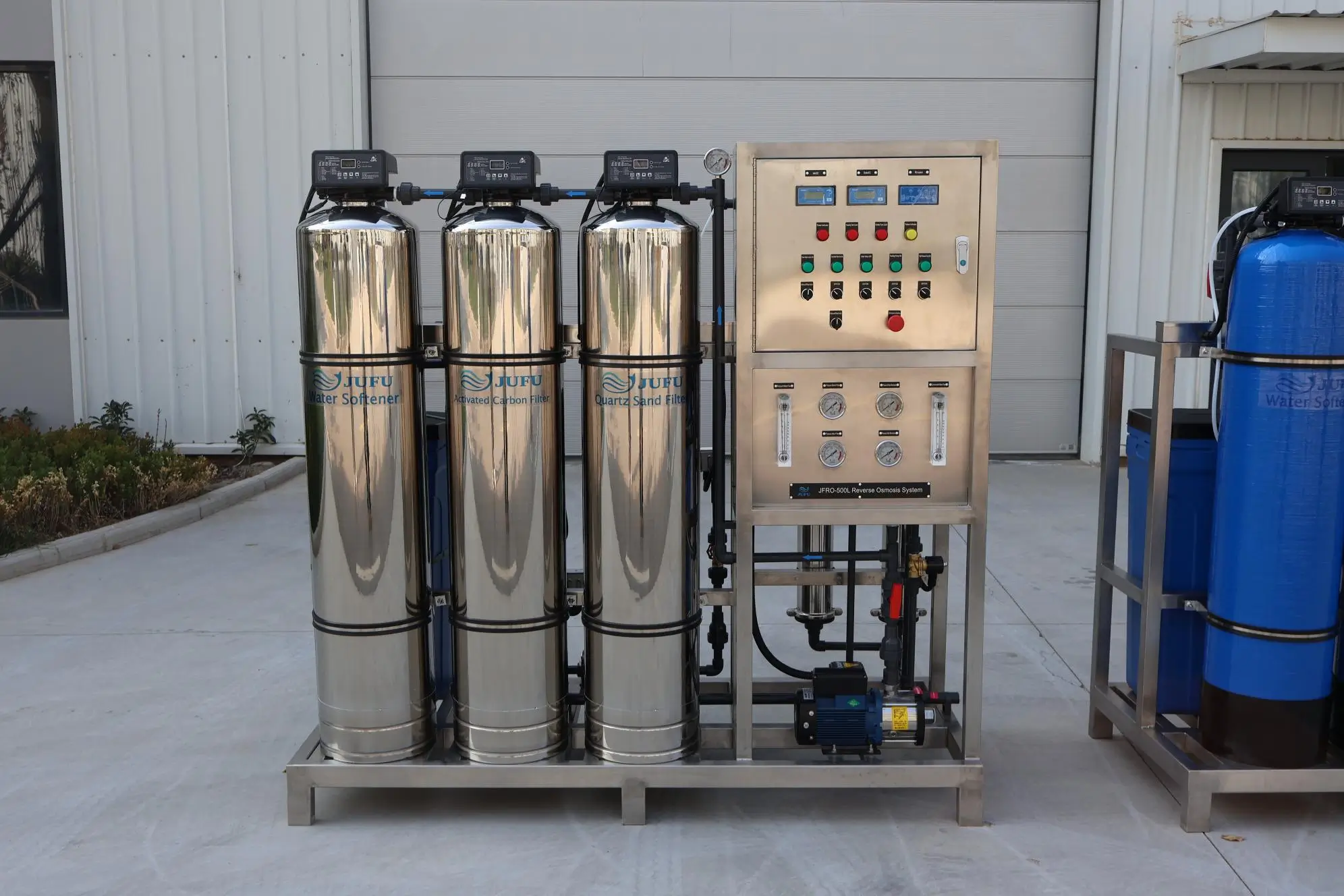 500LPH Pure Water Making Reverse Osmosis System(SUS304)(images 14)