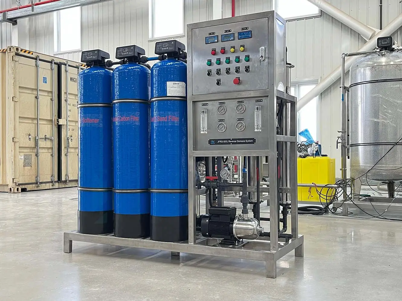 500LPH Commercial RO Plant Drinking Water Treatment System(images 16)