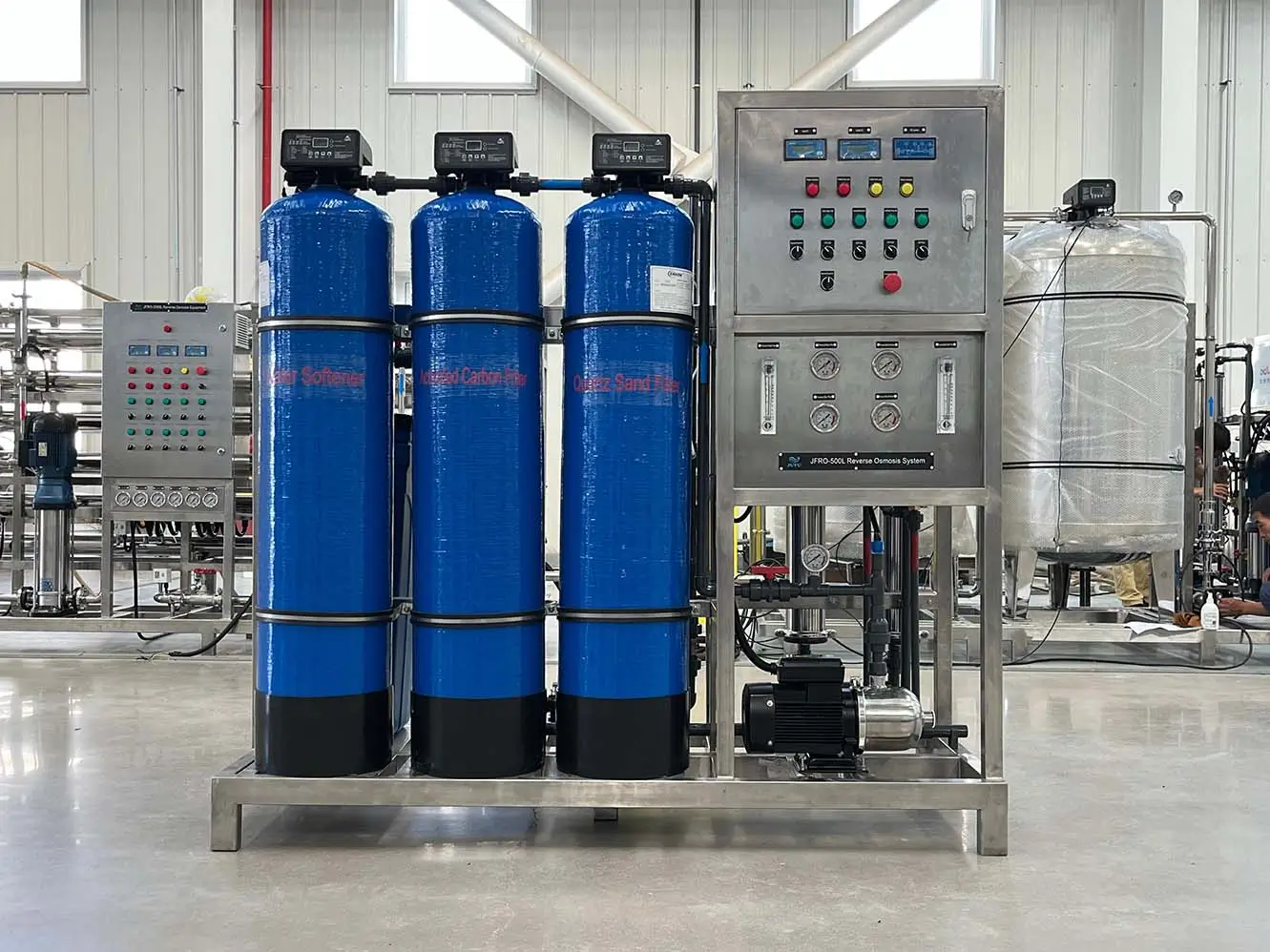 500LPH Commercial RO Plant Drinking Water Treatment System(images 14)