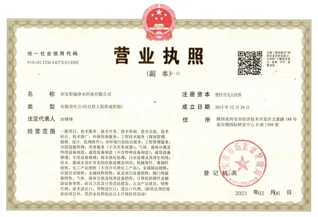 JUFU Certificate
