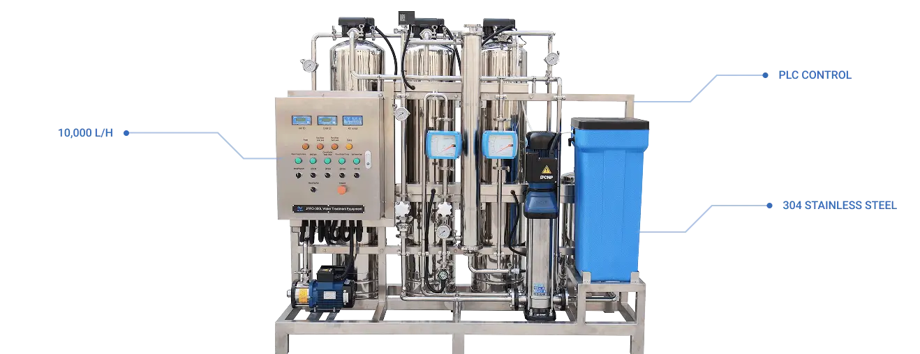 300LPH Stainless Steel Water Purification System for Pharmaceutical Use(images 24)
