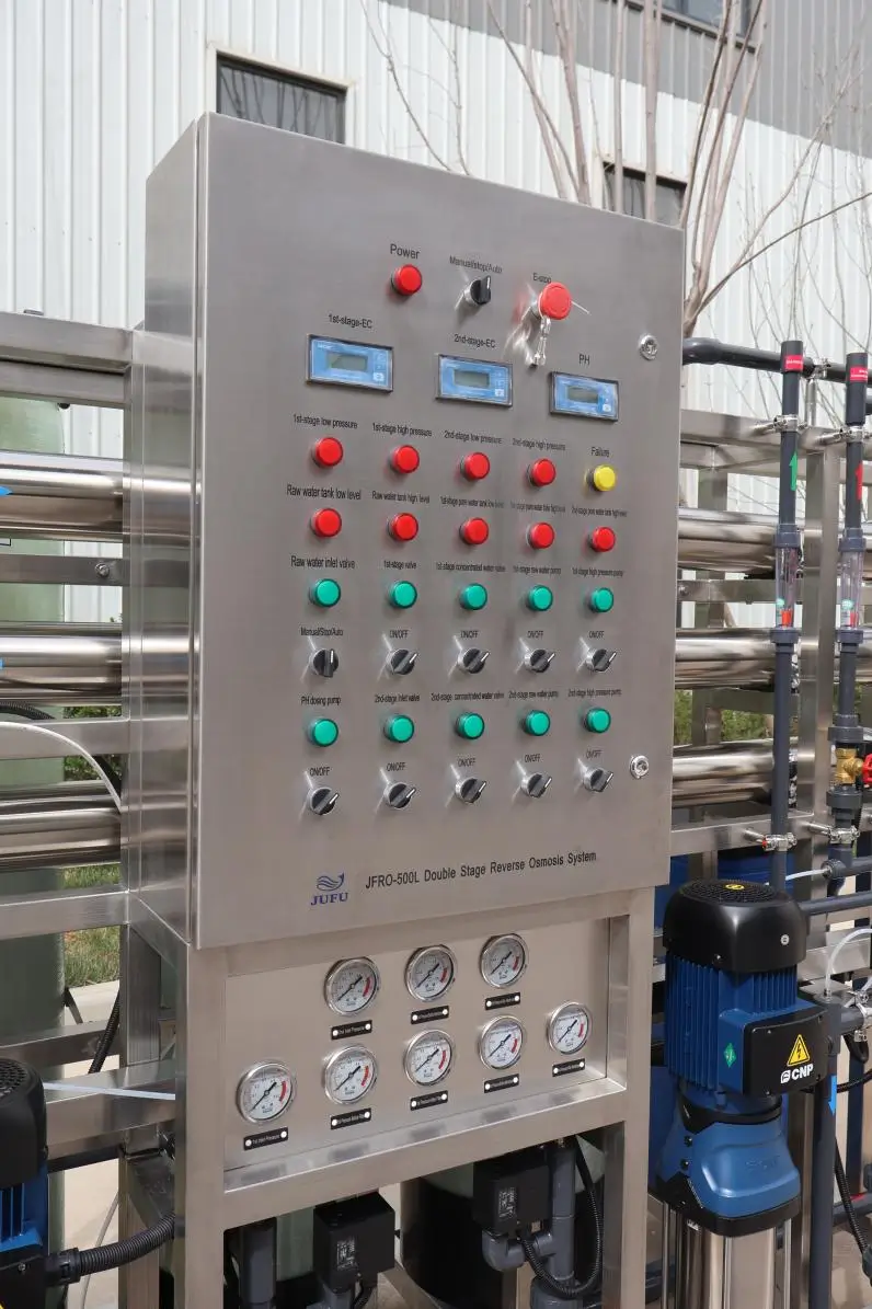 500LPH Double Stage Reverse Osmosis Water Filter Plant(images 25)