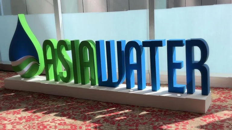 ASIAWATER exhibition sign