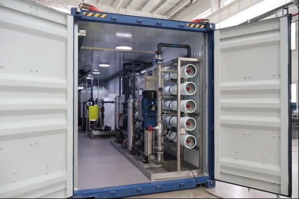 15TPH containerized reverse osmosis water treatment system
